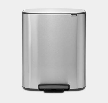 Мусорный бак 60 л матовый стальной Bo Pedal Bin Brabantia