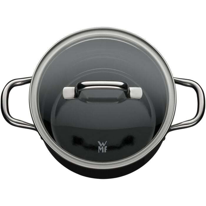 Кастрюля с крышкой 16 см Black Essential Fusiontec WMF