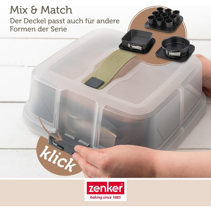Форма для выпечки краффина на 9 порций с крышкой Zenker