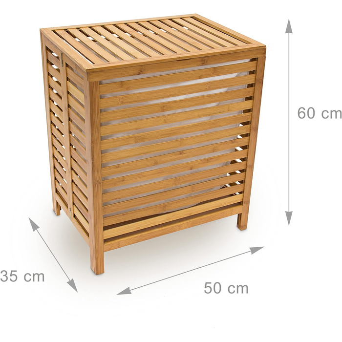 Корзина для белья 100 л Natural Relaxdays