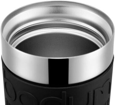 Кружка хромированная 0,35 л Black Travel Mug Bodum