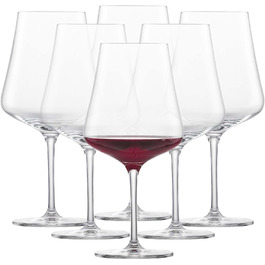 Бокал для бургундского красного вина SCHOTT ZWIESEL Fine (набор из 6 шт. ), стильне бокал для бургундского красного вина, хрустальне бокал из тритана, которе можно мть в посудомоечной машине, производства Германии (арт.- 113769)