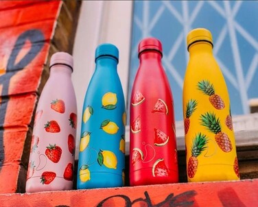 Вакуумная бутылка для воды 0,5 л, желтая Icons Pineapple CHILLY'S