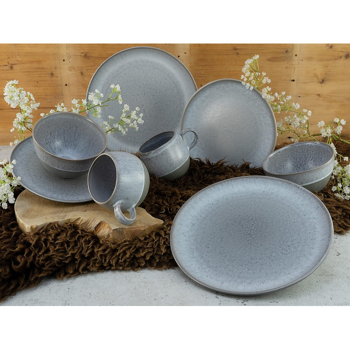 Столовый сервиз на 4 человека 16 предметов Grey Loft Stone Series CreaTable