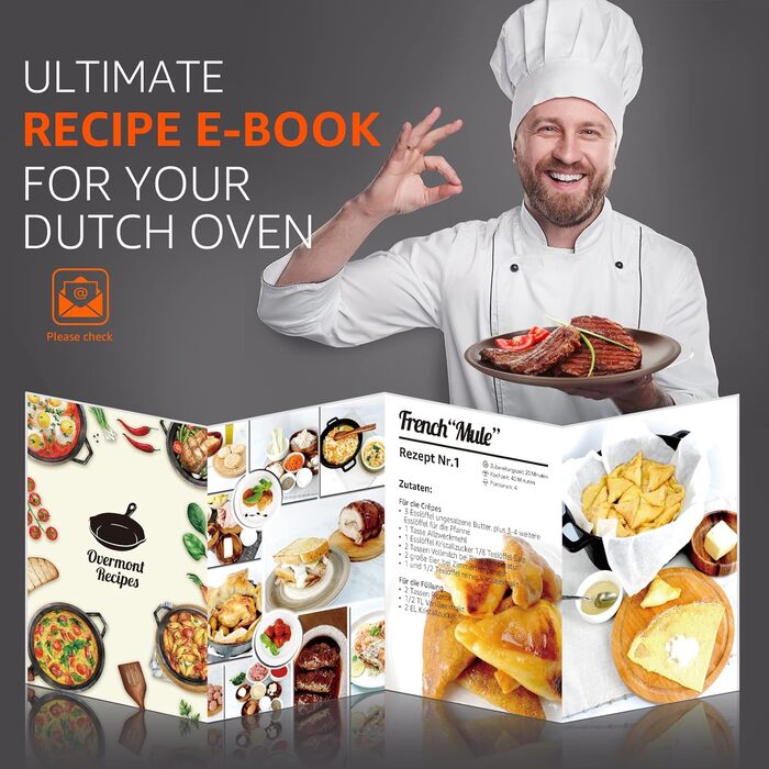 Чугунная голландская печь 5,6 л Black Overmont