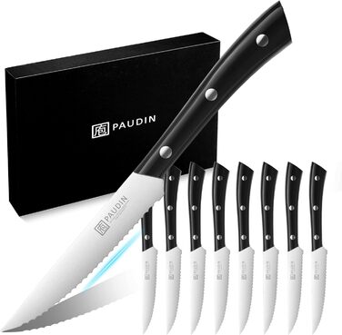 Набор ножей для стейка из нержавеющей стали 8 предметов PAUDIN