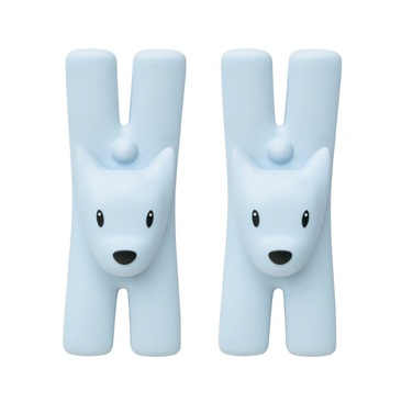 Набор из 2 зажимов с магнитом, светло-синий Giampo Alessi