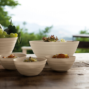 Чаша 30 см 5 л молочно-белая Tierra Guzzini