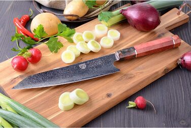 Поварской нож> из 67 слоев дамасской стали 20 см GRÄWE