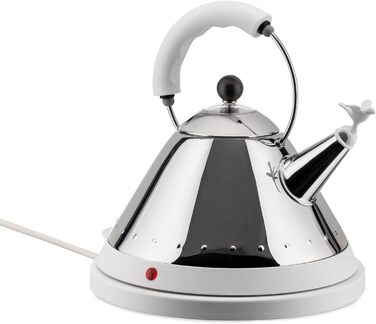 Чайник электрический 1,5 л белый/металлик Electric kettle Alessi