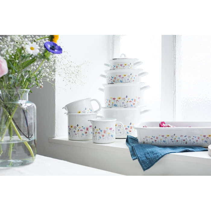 Кастрюля 2.5 л 18 см, эмалированная Riess 0123-070