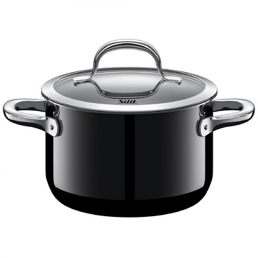 Кастрюля, глубокая 16 см Passion Colours Black Silit