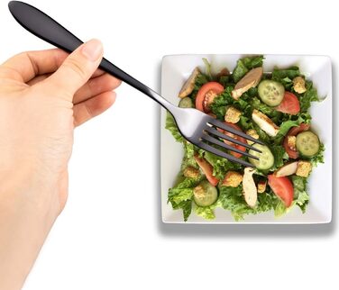 Набор столовых приборов 24 предмета Black HOMQUEN