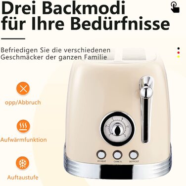 Тостер Wiltal / 815 Вт / на 2 ломтика / с насадкой для булочек / таймер обратного отсчета