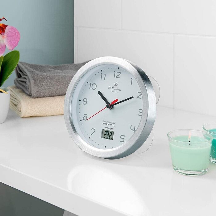 Часы для ванной 17 см Silver St. Leonhard