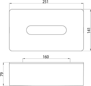 Косметический бокс для салфеток Emco Loft
