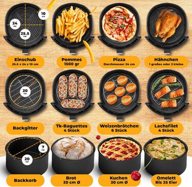 Фритюрница многофункциональная 6,5 л 1800 Вт Black XXL Stillstern