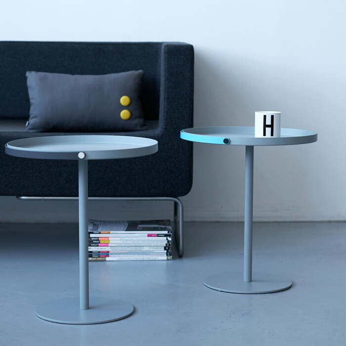 Стол 48x42 см серый/бирюзовый To Go Table Design Letters