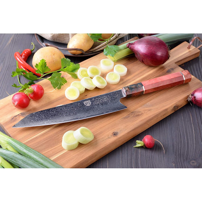 Поварской нож> из 67 слоев дамасской стали 20 см GRÄWE