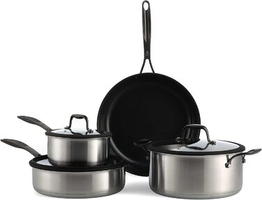 BK Набор кухонной посуды из 4 предметов без PFAS Ceramic Black BK