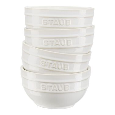 Чаша 700 мл, 4 предмета слоновая кость Staub