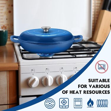 Эмалированная жаровня 30 см Overmont