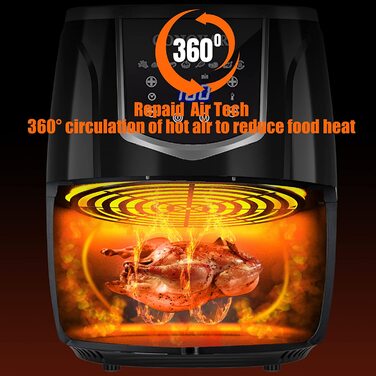 Фритюрница CONOYAR XXL AF336 / 4,5 л / 1300 Вт / 8 программ