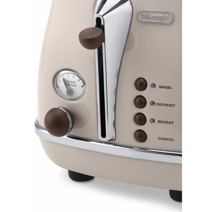 Тостер 900 Вт Beige Icona Vintage De'Longhi