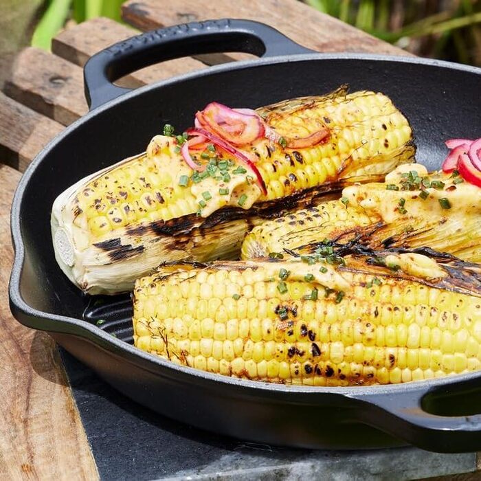 Чугунная cковорода-гриль 25 см Matt Black Signature Le Creuset