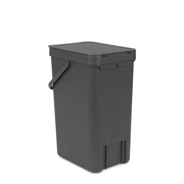 Мусорное ведро 16 л серое Sort&amp;Go Brabantia
