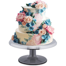 Вращающаяся тарелка для торта 30,5 х 13 см Silver Relaxdays