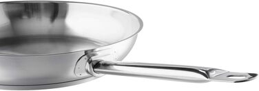 Сковорода 24 см нержавеющая сталь серебро Industar Gastrosus