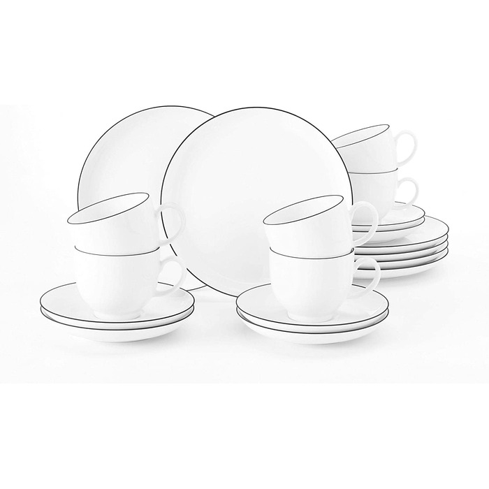 Комбинированный сервиз 36 предметов Black Line Lido Seltmann Weiden