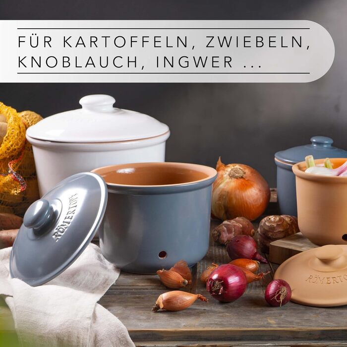 Горшок для хранения 5,5 л Grey Maxi Plus Römertopf