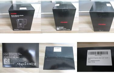 Электрочайник с двойными стенками 1,7 л 2200 Вт Black FOHERE