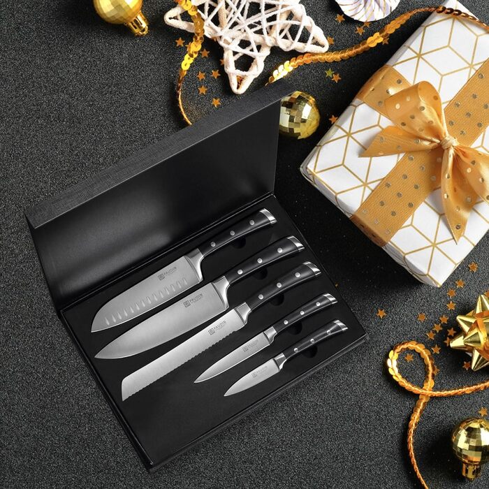 PAUDIN Набор из 5 ножей углеродистая сталь/АБС-пластик PAUDIN