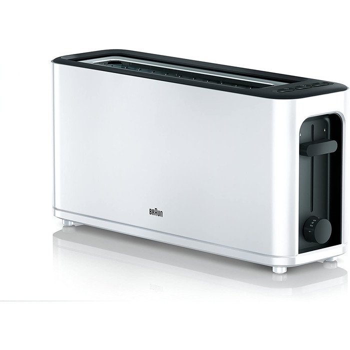 Тостер Braun HT3100 / 100 Вт / 1 слот / 7 ступеней / белый