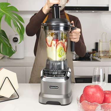 AMZCHEF Блендер 2 в 1 с двумя емкостями/4 программы/3 уровня скорости AMZCHEF