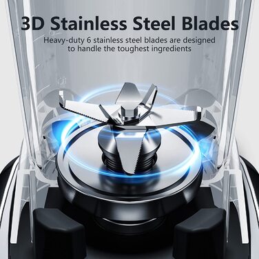 AMZCHEF Блендер 2 в 1 с двумя емкостями/4 программы/3 уровня скорости AMZCHEF