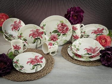 Столовый сервиз на 4 человека 16 предметов Rosemary Series CreaTable