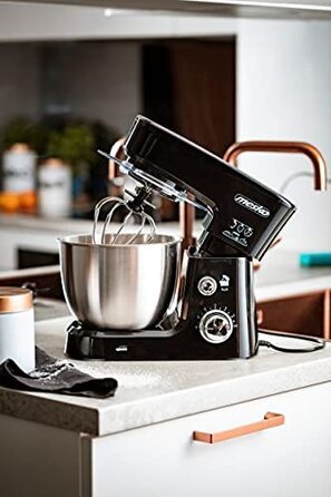 Кухонный комбайн Mesko MS 4217 / 1200 Вт / 6 скоростей / 3.5 л / нержавеющая сталь / черный