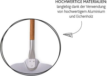 Лопатка для пиццы 74 х 30 х 3 см алюминий/древесина дуба BOSKA