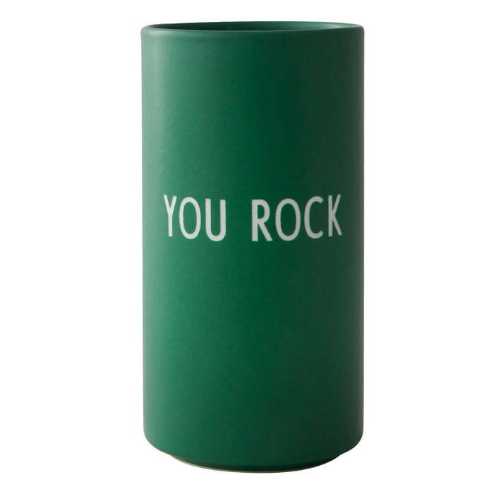 Ваза "You Rock" 11 см Grass Green Favourite Design Letters