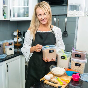 Набор контейнеров для хранения 24 предмета Black Deco Haus