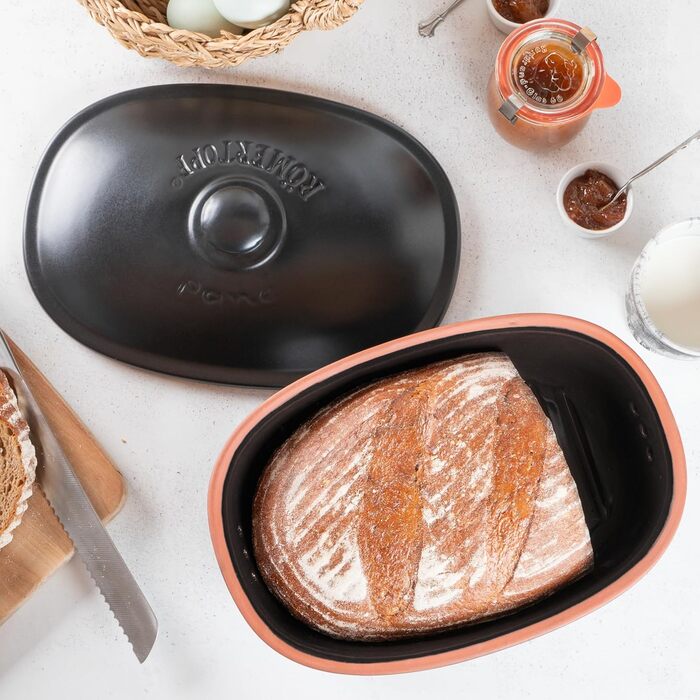 Хлебница 29,5 х 20,5 х 16,5 см Black Medi Oval Römertopf