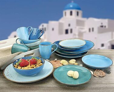 Столовый сервиз на 4 человека 16 предметов Nature Collection Aqua 20063 CreaTable