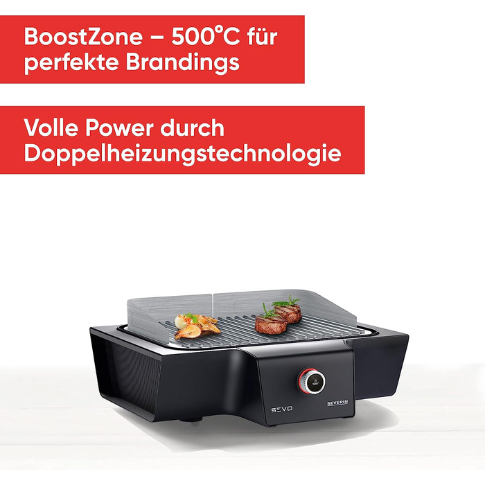 Гриль электрический SEVO G PG 8104, 3000 Вт SEVERIN