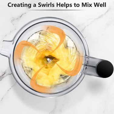 AMZCHEF Блендер 2 в 1 с двумя емкостями/4 программы/3 уровня скорости AMZCHEF