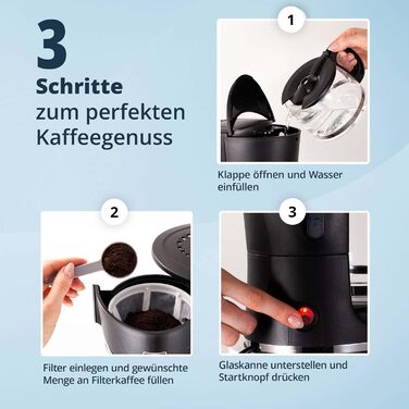 KHG Кофемашина капельная с кувшином 0,5 л сталь/пластик черная KHG