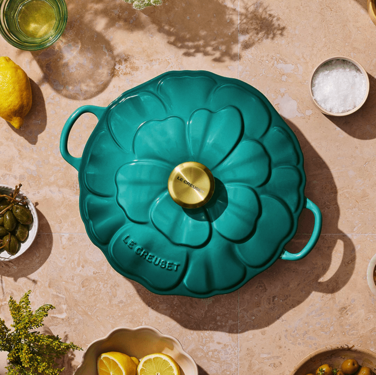 Жаровня 26 см/2,2 л Flower Blue Riviera Le Creuset
